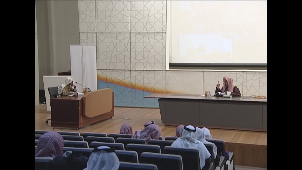 مقطع من مناقشة رسالة دكتوراه  للشيخ جبران سحاري