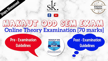 MAKAUT ODD Semester ONLINE Theory Examination 2021 | MAKAUT Pre Exam Checklist | Post Exam Checklist