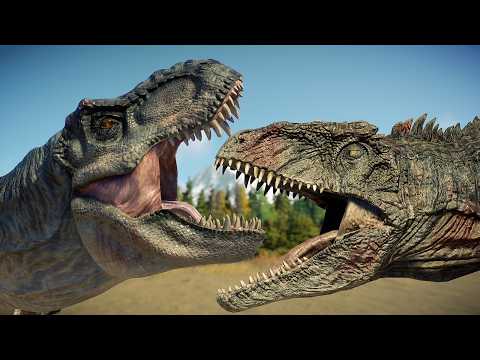 Who Wins: Tyrannosaurus rex, Indominus rex vs Ultimate Large Carnivore - Jurassic World Evolution 2