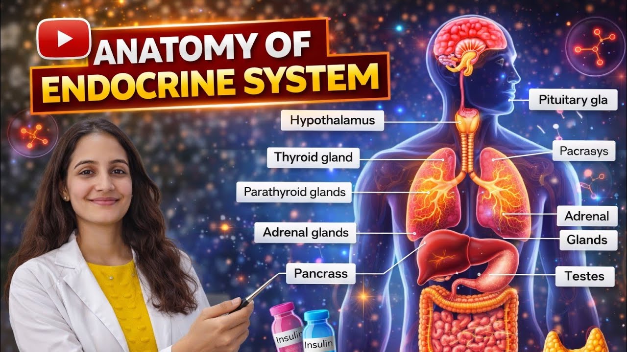 Endocrine Glands Anatomy in Hindi | One Shot Revision | Exam Focused# ...
