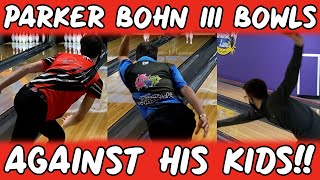 Parker Bohn Iii Bowls Tournament Against His Kids