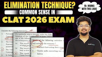 How to Guess MCQs Correctly 🧐 Only 1% Students Know This 🤯 | CLAT 2026 Exam Day Strategy