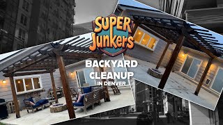 Backyard & Porch Cleanup in Denver, CO | Super Junkers to the Rescue!
