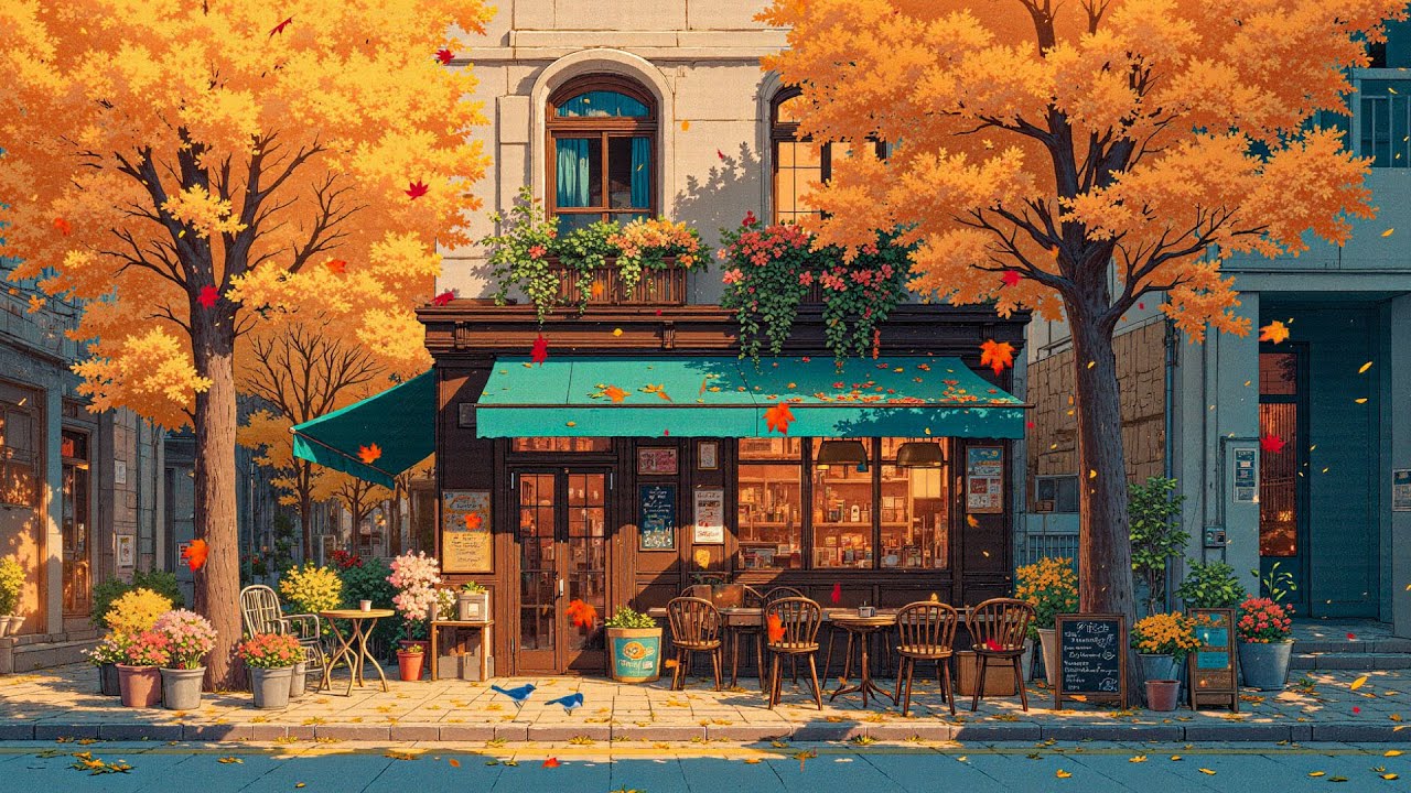 ⁣Quiet 🍁 Lofi Music for October 🎵 Autumn Chill Vibes to Study / Work 📚 ~ with Lofi Coffee ☕