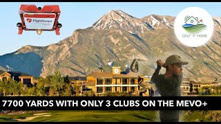 Playing the Longest Course from the tips on E6 Connect (Mevo+) with only 3 clubs!