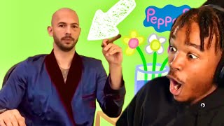 *BREATHE AIR* 😂 If Andrew Tate Was In Peppa Pig | *HILARIOUS REACTION*!