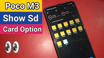 Poco M3 Show Sd Card option