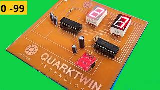 How To Make 2 Digit Touch Counter | DIY Electronics Project | CD4026 by ZAFER YILDIZ 11,127 views 1 month ago 6 minutes, 21 seconds