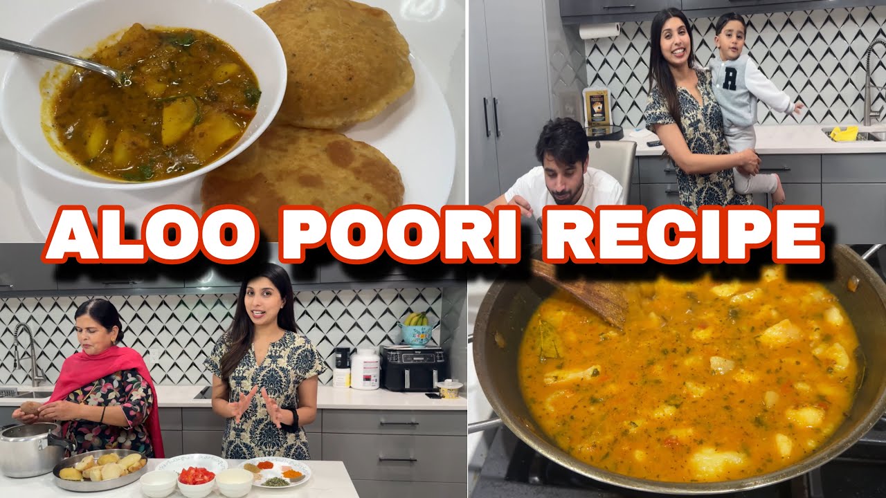 ਮੀਂਹ ਵਾਲੇ ਮੌਸਮ ਵਿੱਚ Special ਆਲੂ ਪੂਰੀਆਂ😍 Aloo Poori Recipe- HarmanBeauty-Cooking With Harman