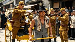 Japanese bully a rickshaw boy, unaware he’s an undercover agent who counter-kills them instantly!
