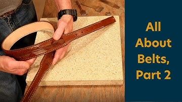 The Leather Element: All About Belts Part 2