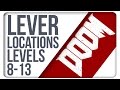 DOOM Lever Locations Levels 8-13