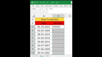 Date to months in ms excel sheet#excelformula #excel #exceltips #exceltricks #exceltutorial