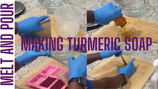 Make Turmeric Soap with me / AllThingsBusiness ||AllThingsRoseMetics