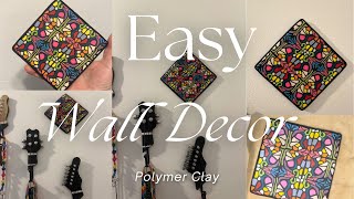 DIY Pop Art Polymer Clay Wall Hanging | Easy Fun Project | Polymer Clay