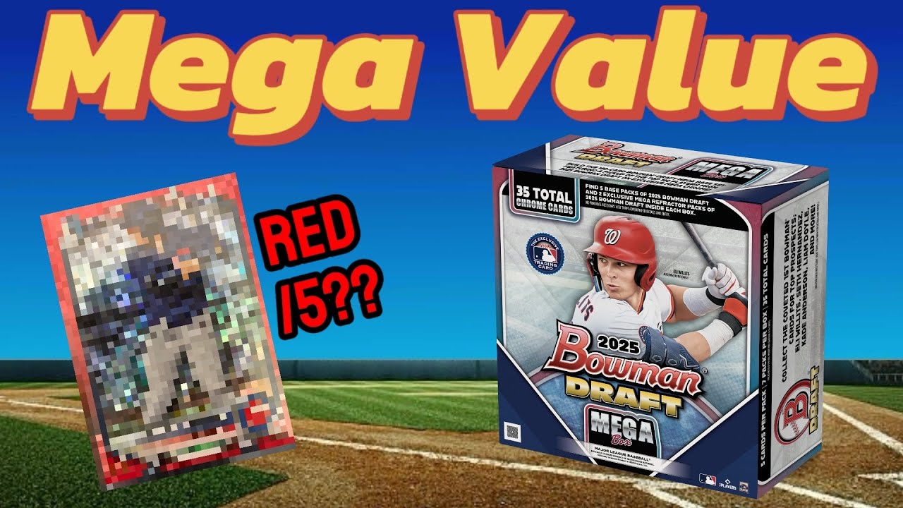 НЕВЕРОЯТНЫЕ НАХОДКИ!! Первый взгляд/обзор мегабоксов бейсбольной коллекции Bowman Draft 2025!