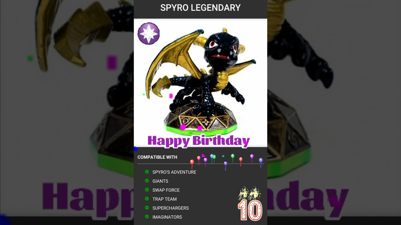 Skylanders alle Varianten von Spyro 🎊🎉🎈🥳 Happy Birthday! | 