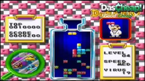Original Super Nintendo Tetris and Dr Mario Gameplay Video