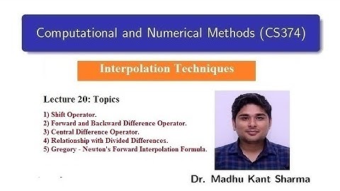 Lecture 20: Computational and Numerical Methods
