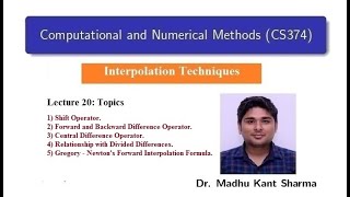 Lecture 20: Computational and Numerical Methods