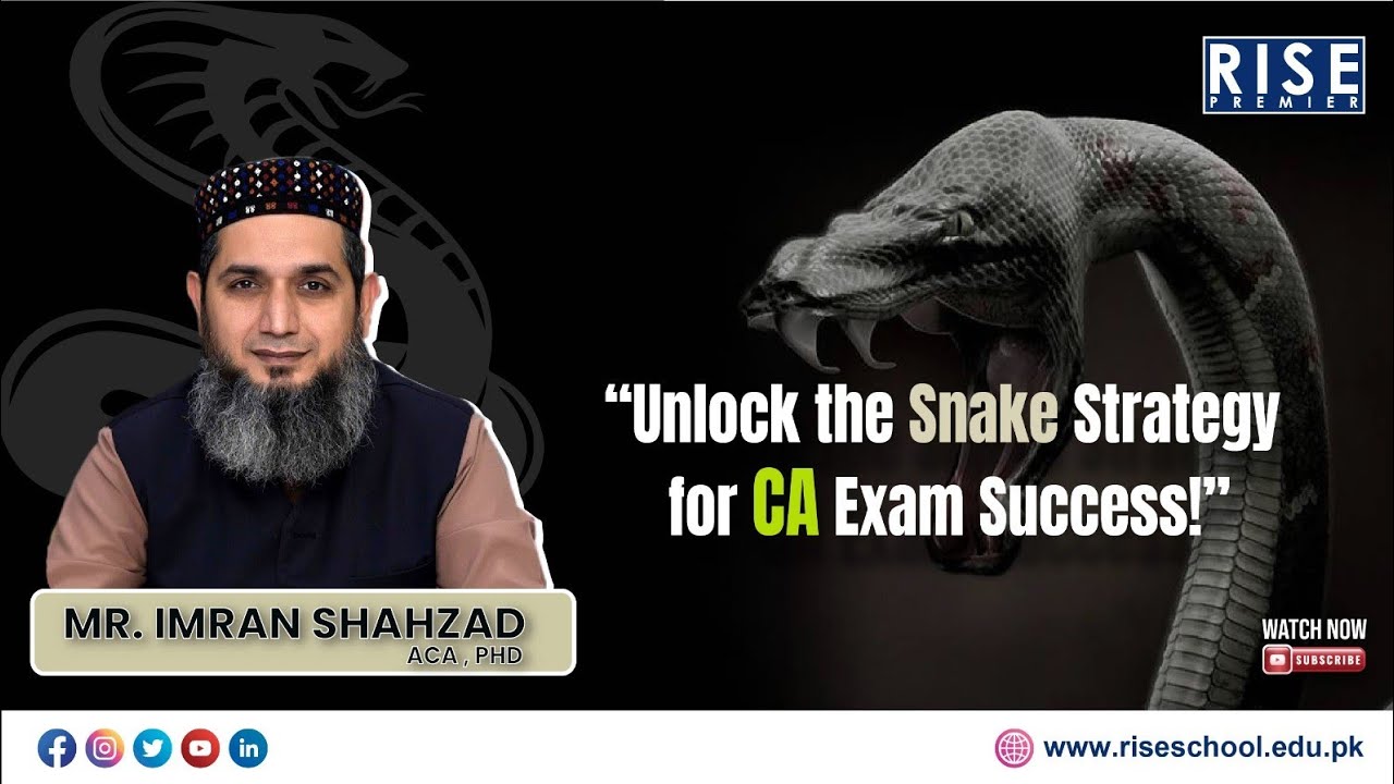 Snake Strategy Snake Strategy for CA Exam Success - YouTube