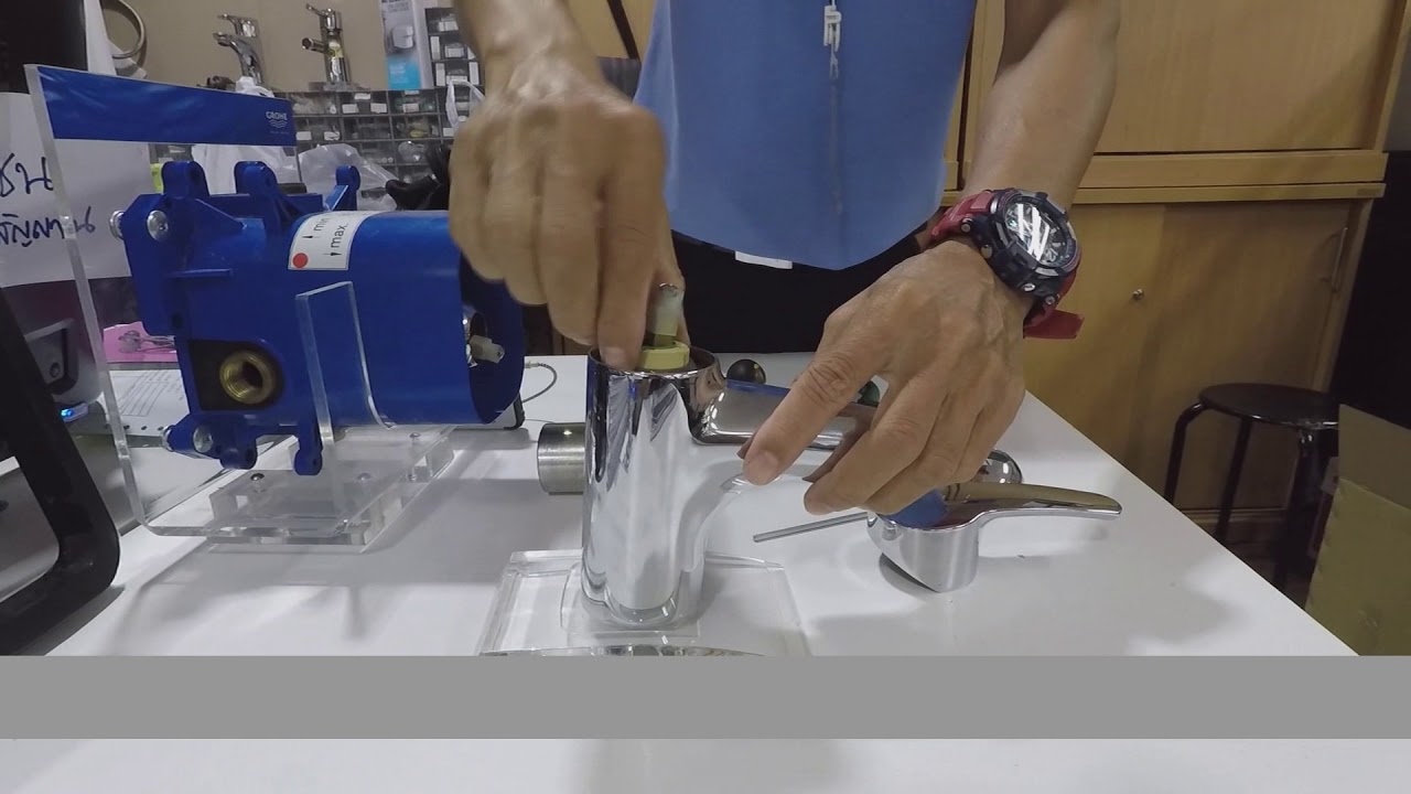 ถอดเช็ควาวล์ก็อกผสมอ่างล้างหน้า