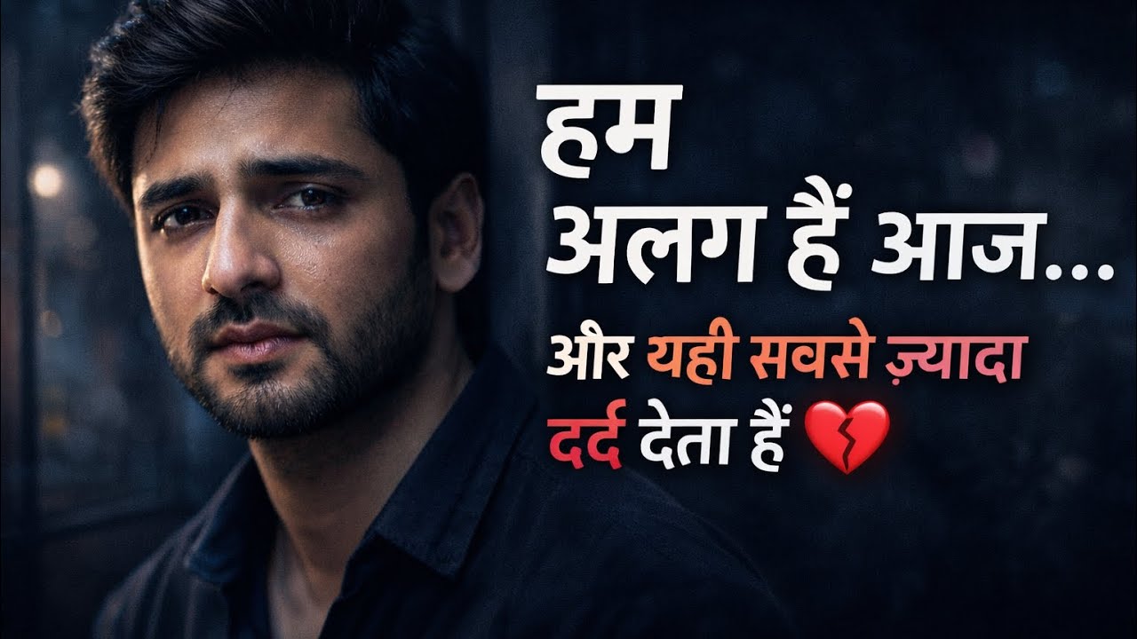 हम अलग हैं आज…और यही सबसे ज़्यादा दर्द देता है 💔|breakup song hindi|hindi sad duet song||#sadsong#ai