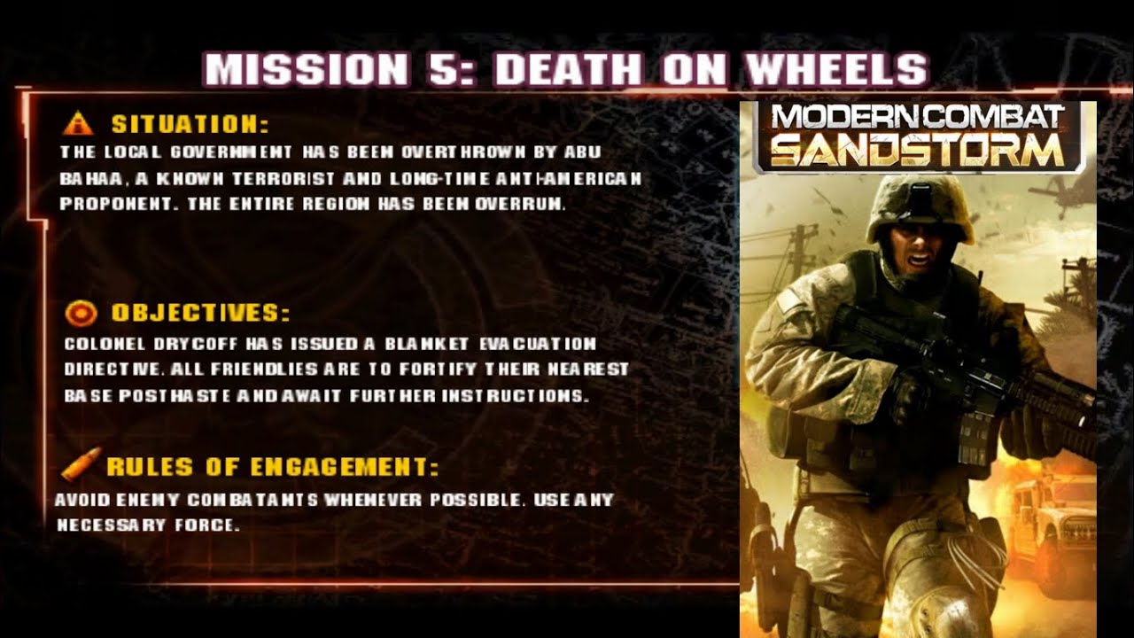 Modern Combat 1 : Sandstorm Mission 5 Gameplay