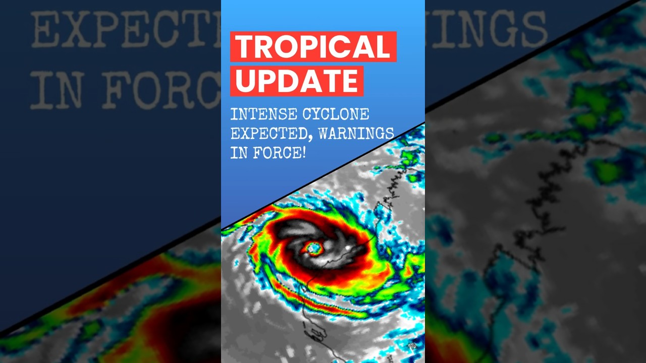 Narelle to Rapidly Intensify, Cyclone Warnings in Force... #weather #australia #cyclone