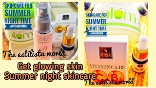 Anti ageing skincare routine for summer #skincare #antiageing #vitaminC #vitaminB3 #trending #shorts