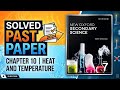 Chapter 10 Past paper questions | New Oxford Secondary Science 7 | chapter 10 Heat and temperature
