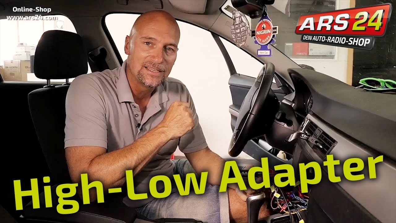 HIGH LOW Converter Lautsprecher auf Cinch CAR HIFI Umwandler Adapter