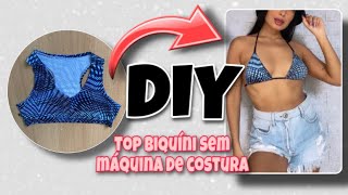 COMO TRANSFORMAR TOP DE ACADEMIA EM BIQUÍNI SEM MÁQUINA DE COSTURA-DIY screenshot 3