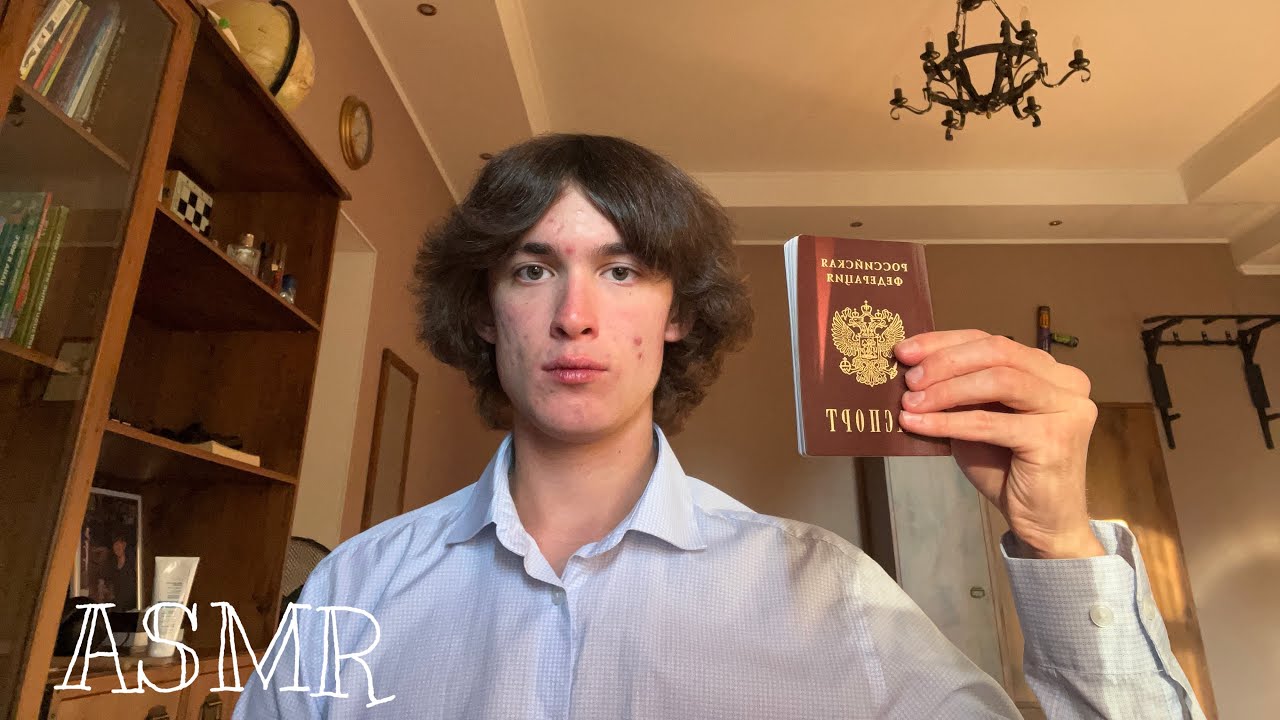 Asmr passport control at the US airport