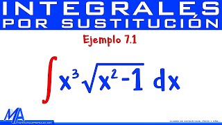 Integración por sustitución | Ejemplo 7.1 Raíz