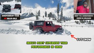 MODIFIED THAR STUCK IN DEEP SNOW? 💔| Surprise Visit to Subscriber’s House😍 | TRIP EP 03