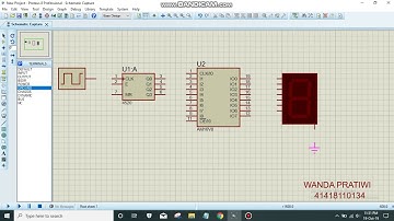 MEMBUAT RANGKAIAN 7 SEGMENT DENGAN PROTEUS