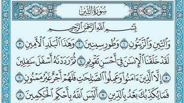 سورة التين عبدالرشيد صوفي Surat Al Tin