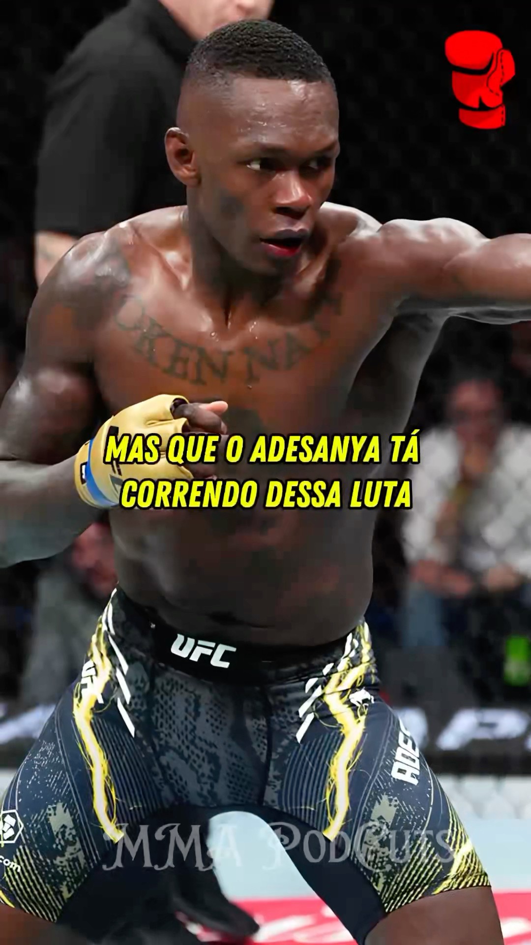 ADESANYA TA CORRENDO DO ALEX POATAN  #mma #luta #boxe #ufc #shortsfeed #brasil #foryou