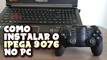 Como parear controle Ipega no PC?