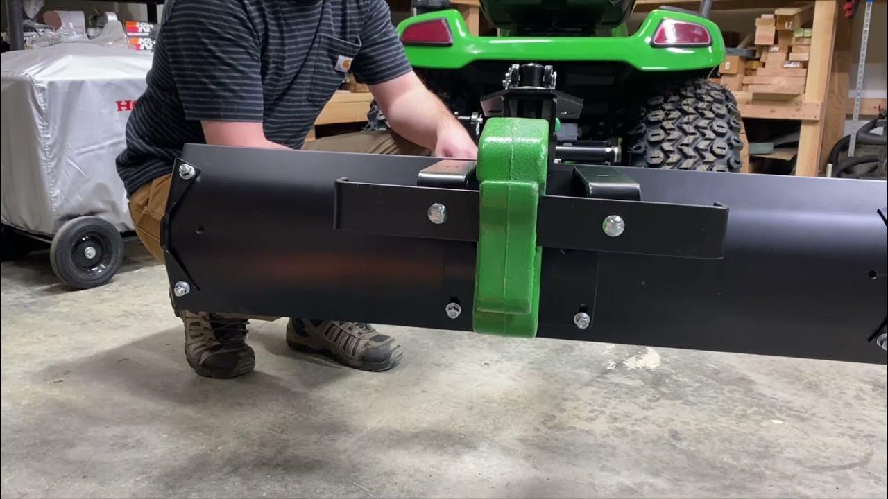 Brinly Sleeve Hitch Box Scraper Suitcase Weight Hack YouTube