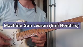 Machine Gun Band Of Gypsys Jimi Hendrix Intro Lesson Tutorial