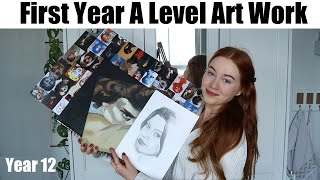 My First Year A LEVEL ART work (coursework & sketchbook) | Raylee | R Studios