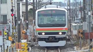 JR八高線 E231系0番台 宮ハエ42編成 川越行き 的場駅到着