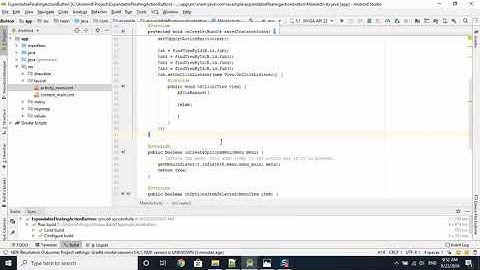 AndroidStudio tutorial - beginner | #22 | how to create a expandable FloatingActionButton (p1)