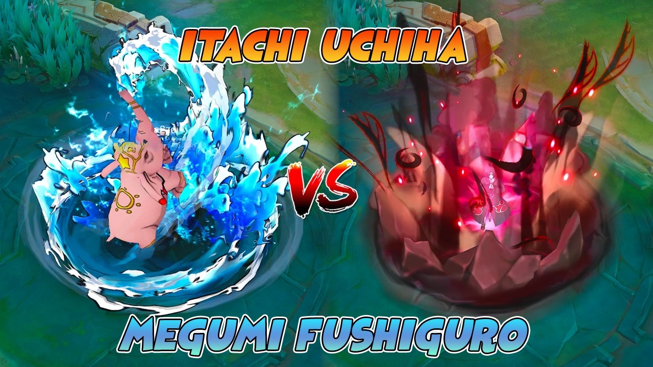 Сравнение скинов Джулиана Итачи Учиха против Мегуми Фусигуро