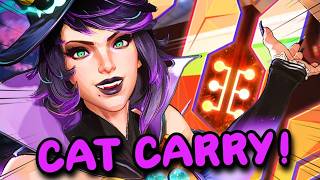 CARRYING A TOXIC TEAM WITH THE NEW BLACK CAT SKIN IN MARVEL RIVALS!