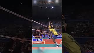 JPN vs BRZ - vertical spike ever seen 😯 || #volleyball #volley #brazil #sports #repost