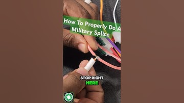How To Do A Military Splice WIRE Connection in a Car #caraudioinstallation #wiring