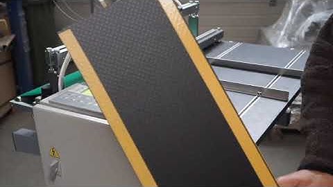 Paperfox FTD-1 Tape applicator test with a long sheet